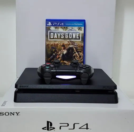 PS4 SLIM 1 TERA  c/ Garantia e Brinde. Somos LOJA FÍSICA!