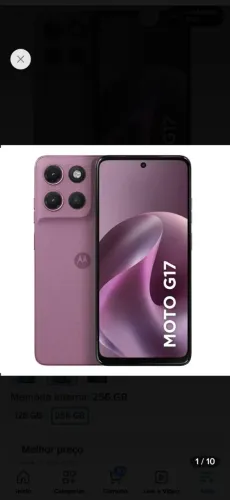 Venda celular ? smartphone Motorola Motorola G17 4g 256gb 4gb Ram+8gb Ram Boost câmara