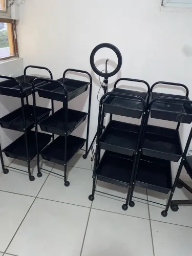 Carrinho organizador com 3 bandejas 
