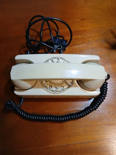 Telefone tijolinho antigo de Disco
