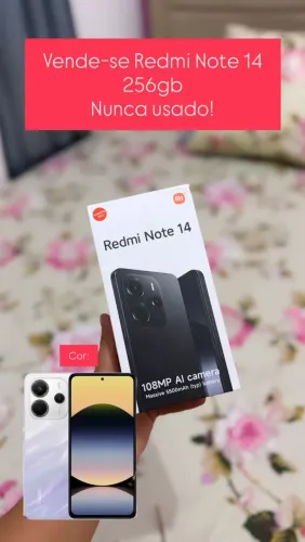Vendo Note 14 nunca usado memória 256g