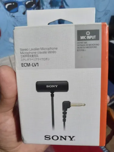 Microfone de Lapela Sony ECM-LV1