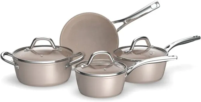 Panelas Brinox Antiaderente Essenza Nude 4 Peças Indução