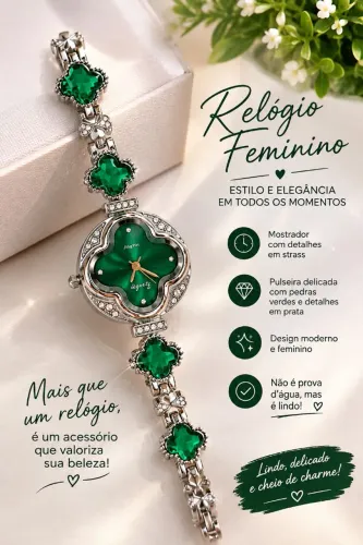 Relógio esmeralda  40,00