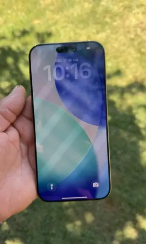 iPhone 16 PRO MAX 256GB - Bateria 95% - Titânio Natural