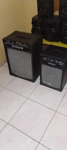 Duas caixas Meteoro Medusa 12RT Medusa M1 Bluetooth 
