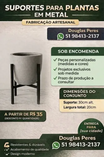 Suporte para vaso de plantas 