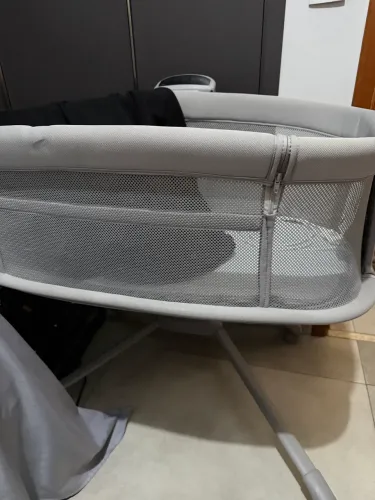 Berço Portátil Mastela 3 em 1 Com Balanço Automático Cinza Escuro