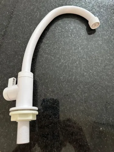 Torneira de cozinha em plástico ABS branco