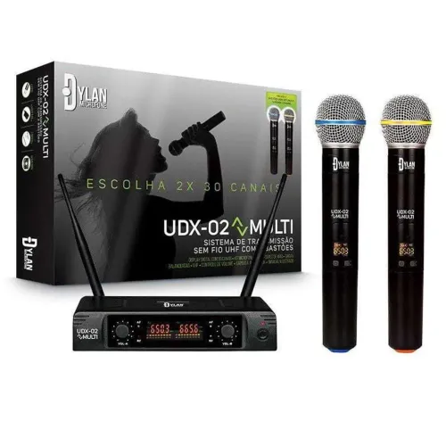 Microfone Dylan UDX-02 NOVO/LACRADO