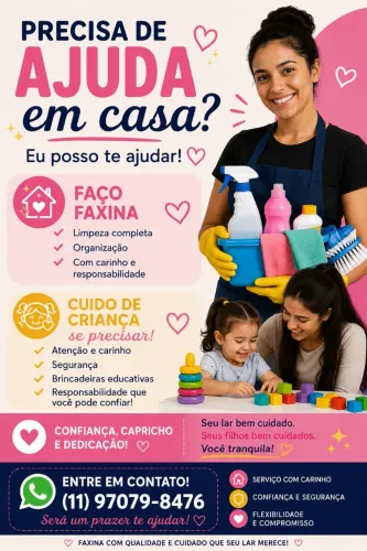 Sou babá e doméstica 