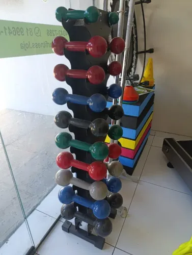 Kit Halter Emborrachado Com Suporte Triangular