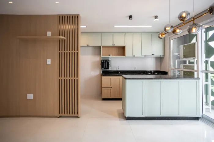 Apartamento 2 Quartos, 1 Suíte, com 59,00m² para locação, Setor Bueno, Goiânia.
