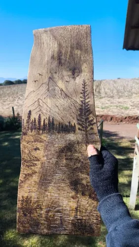 Quadro pirografia 