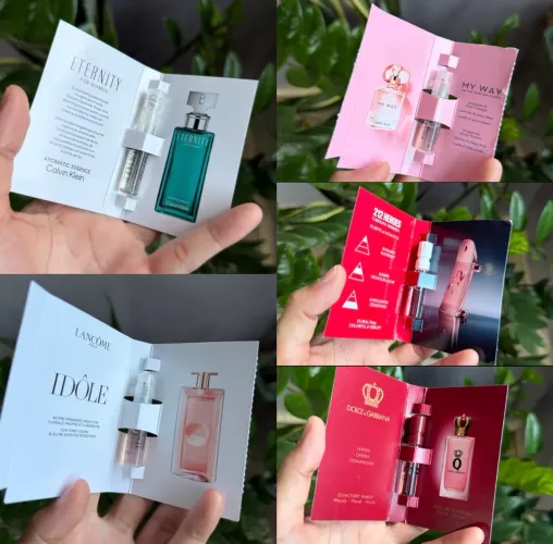 Kit 05 Amostras Femininas Importadas Originais 1,5ML Cada! Imperdível! 