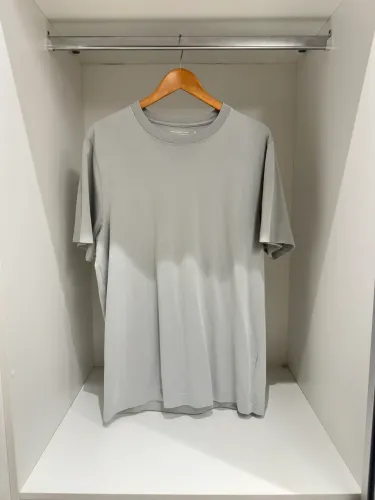 Abercrombie camiseta azul ciano / cinza