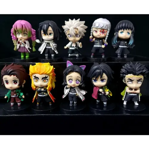5 Miniaturas Demon Slayer - Kimetsu no Yaiba tanjiro inosuke nezuko zenitsu