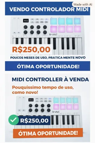 Vendo Teclado Controlador M Vave SMK25