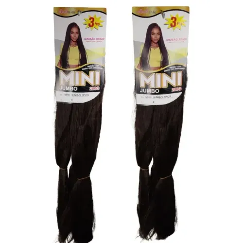 CABELO MINI JUMBO PARA TRANÇAS BOX BRAIDS 200 CASTANHO COR 8