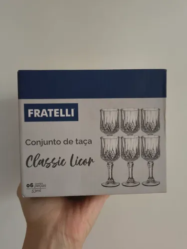 Conjunto 6 Taças para Licor Fratelli Classic 53ml - Novo