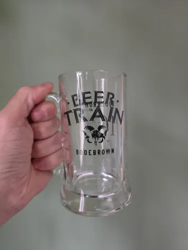 Caneca de vidro Bodebrown Beer Train 250ml