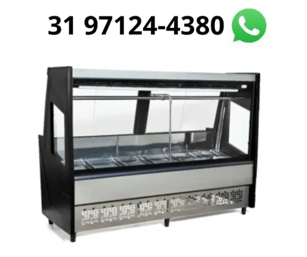 Balcão de Açougue Preto2M Polar Novo