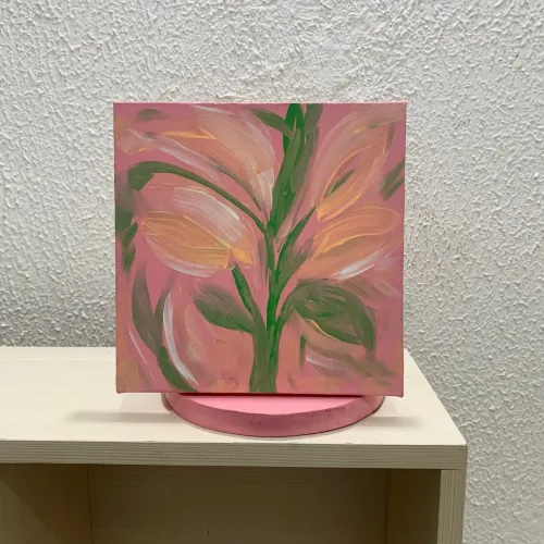 Luminária de tela de pintura
