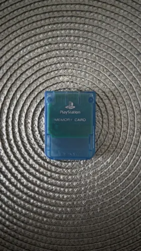Memory Card PS2 Original Japonês Sony (Azul Transparente / Ocean Blue)