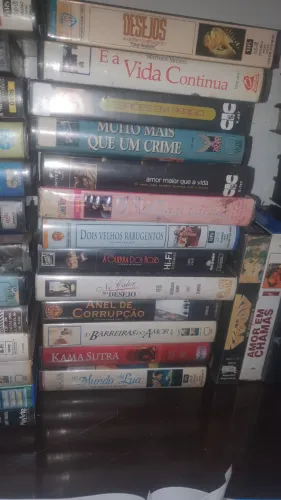Coleção de fitas vhs
