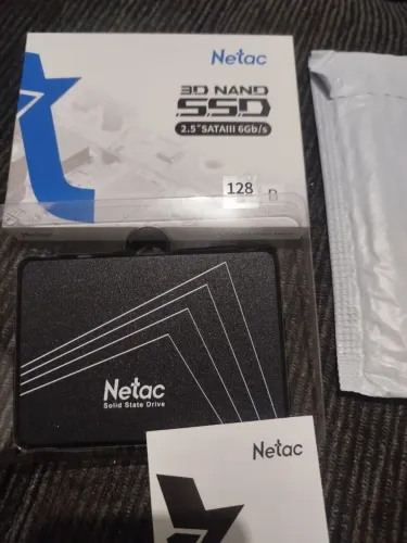 Ssd 128gb Netac NOVO, sem uso.