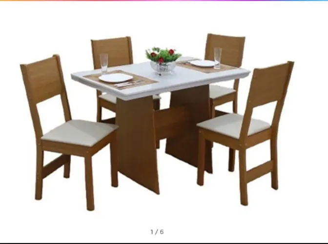 Conjunto mesa e cadeira lacrado