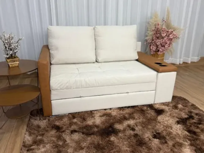 Sofá Cama Anis 1,60 m Linho   Produto Novo - Pronta Entrega