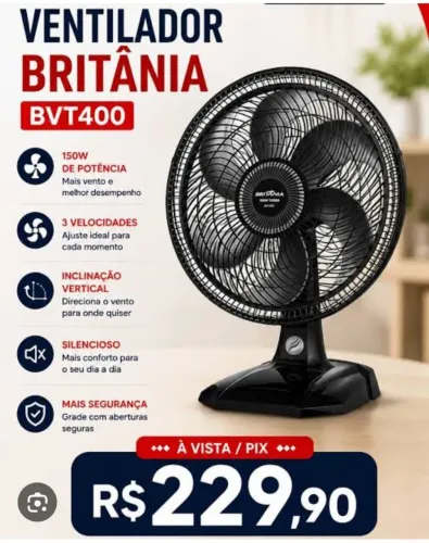 VENTILADOR LUXO! PROMOÇÃO!