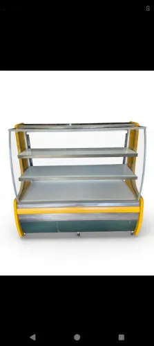 Vitrine seca curva 1,20 com led