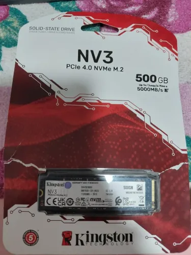 Troco/Vendo Memória SSD Kingston NV3 500GB M.2 2280 NVMe PCIe 4.0