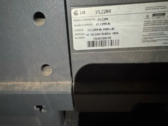 2 TVs sucatas para retirada de peças uma samsung 55 e uma LG 30 plasma