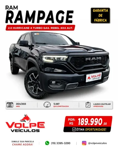 Ram Rampage Rebel Hurr.4 2.0 TB CD 4X4 AUT 2025