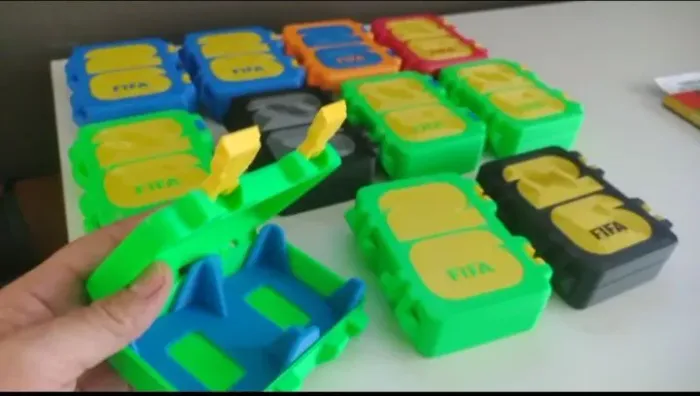 Caixinhas porta figurinhas duplo 
