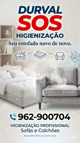 Limpeza de estofados e colchão