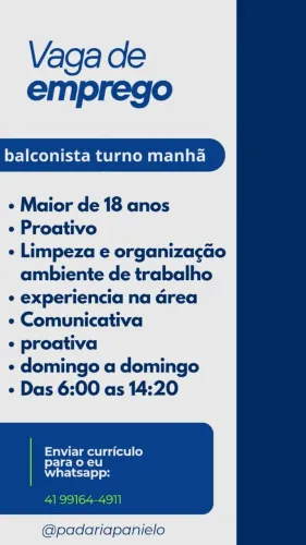 Panificadora contrata