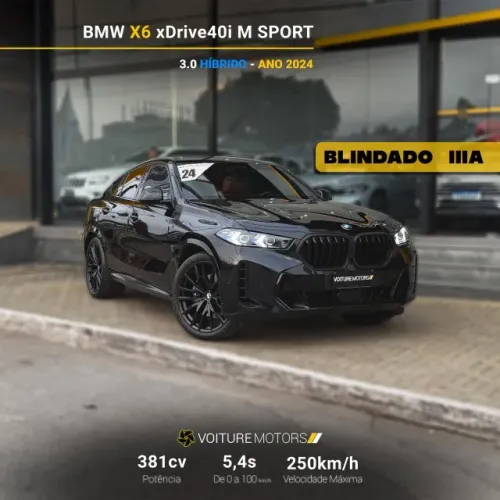 BMW X6 Xdrive 40I M Sport 3.0 Bi-turbo 2024