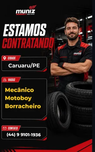 VAGAS PARA MECANICO E BORRACHEIRO 