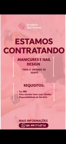 Vaga para manicure 