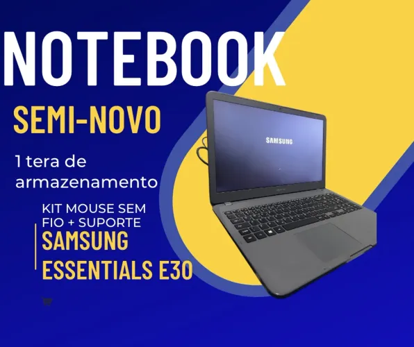 Notebook Samsung i3 1TB Tela Full HD + Kit Acessórios