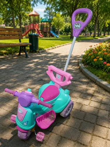 Carrinho de passeio triciclo infantil menina 