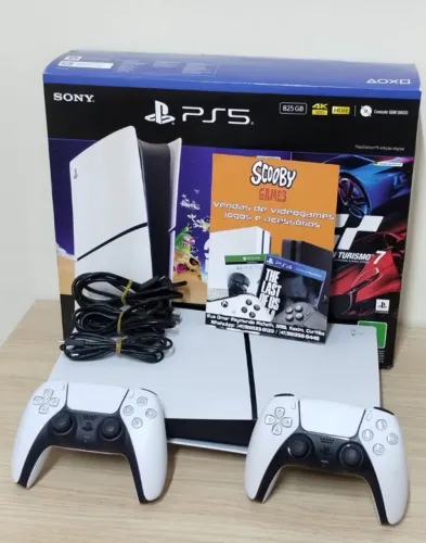 Ps5 Slim Midia Digital Seminovo, 2 Controles, Garantia 1 Ano, Loja