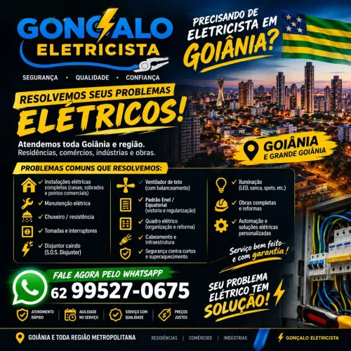 Eletricista em Goiânia | Instalações, Reparos e Manutenção