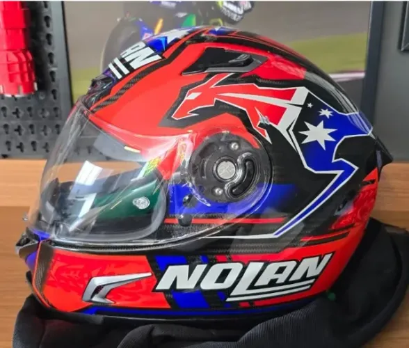 Capacete Nolan X802rr - Stoner Tam 56 Fibra de Carbono
