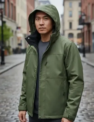 Jaqueta Impermeável Primavera Outono Casaco Moda Masculina