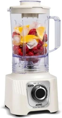 Liquidificador Arno Powermax 2200 LN64, Marfim, com 6 Lâminas 15 velocidades 3.1 L
